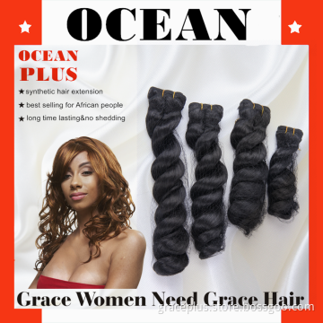 4pcs loose wave outlook wholesale best selling cheap Wholesale 100% synthetic hair extensions dropship